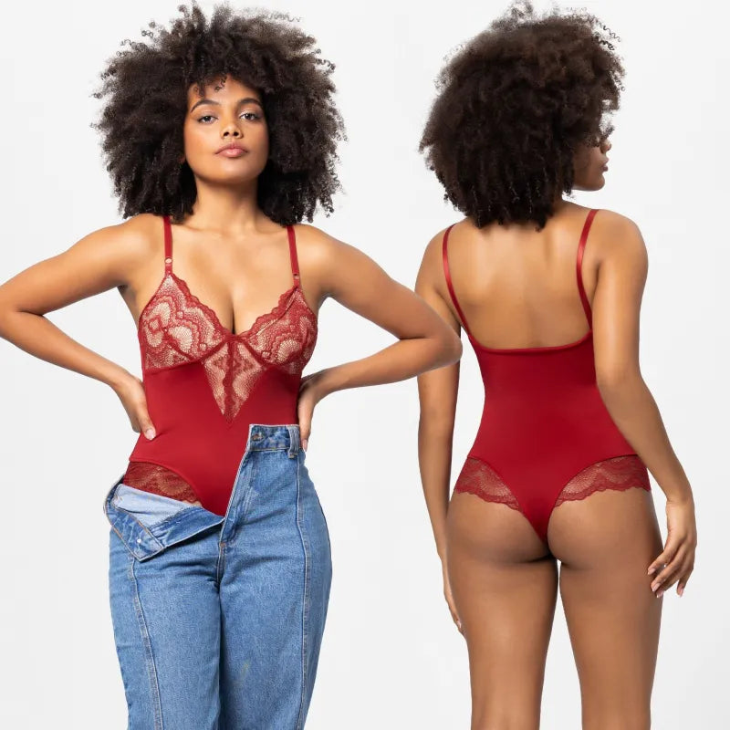 Larissa™ - Sexy V-hals bodysuit